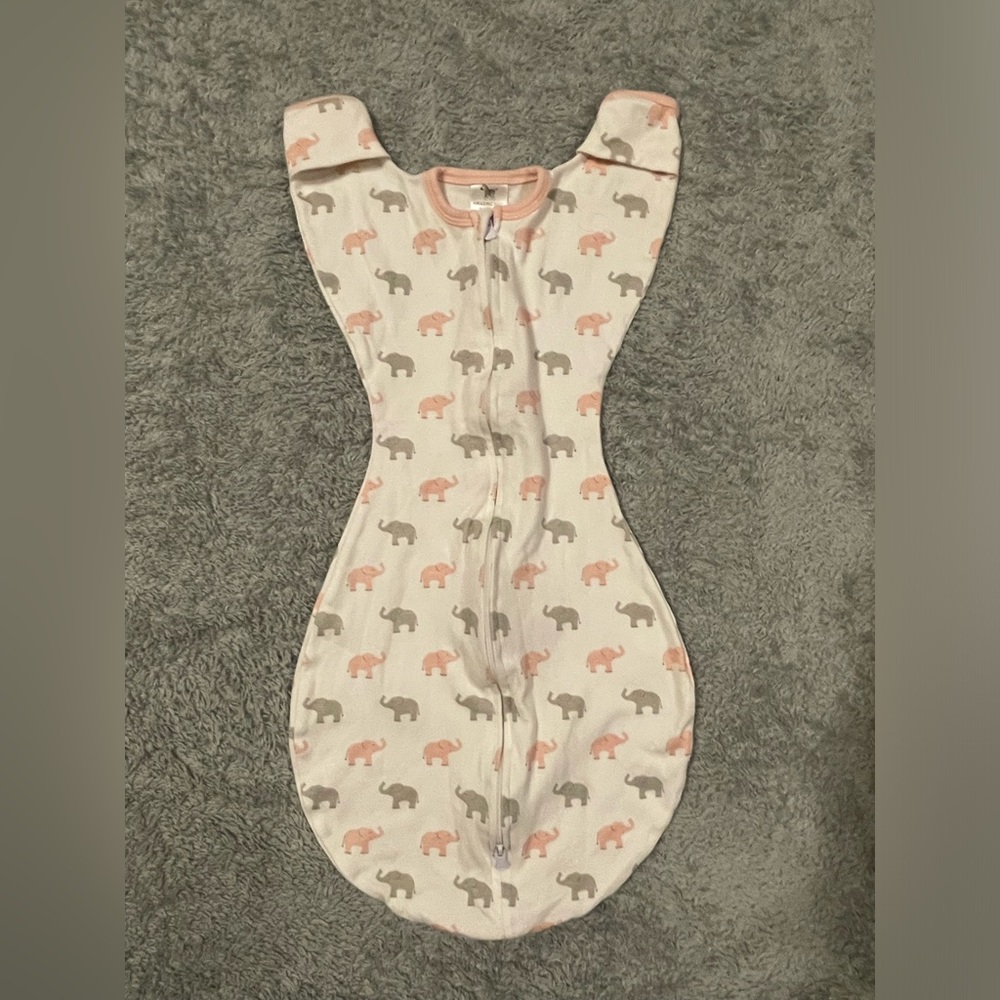 Amazing Baby transitional swaddle sack 3-6 months Elephant print